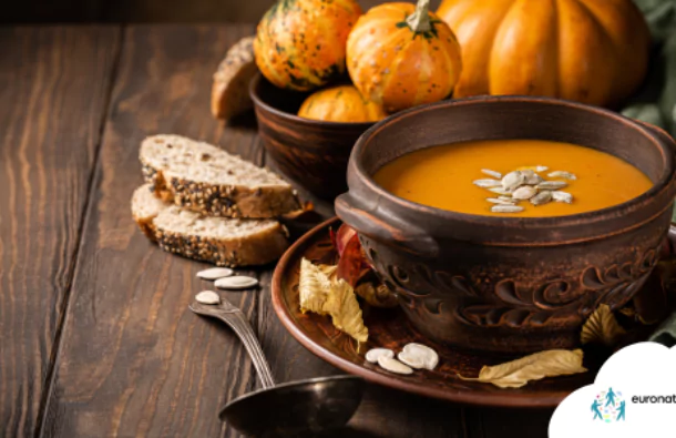 Soupe veloutée &amp; cèpes sautés